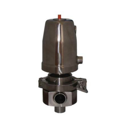 Регулирующий гигиенический угловой клапан с пневмоприводом 6010/6020 серия 6