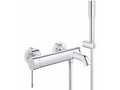 Смеситель для ванны GROHE Essence+ с душевым гарнитуром, хром (33628001)
