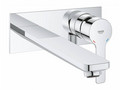Внешняя часть смесителя для раковины GROHE Lineare New на 2 отверстия, настенный монтаж, хром (23444001)