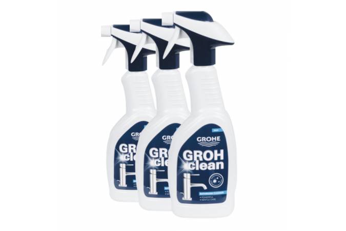 Набор из трех бутылок универсального чистящего средства GROHE GROHclean Professional (с распылителем) (48166000-TRIO)