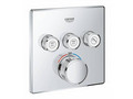 Внешняя часть термостатического смесителя на 3 выхода GROHE Grohtherm SmartControl, хром (29126000)