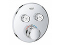Внешняя часть термостатического смесителя на 2 выхода GROHE Grohtherm SmartControl, хром (29119000)