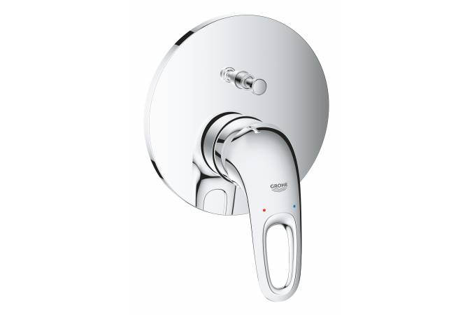 Смеситель однорычажный для ванны GROHE Eurostyle 2015, круглая розетка, хром (24049003)