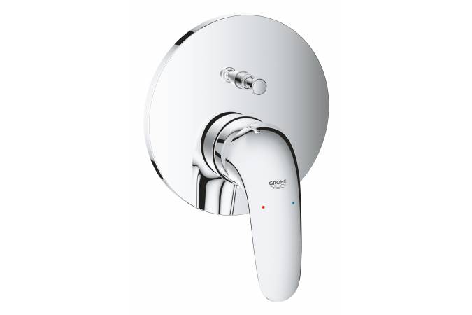 Смеситель однорычажный для ванны GROHE Eurostyle 2015 Solid, круглая розетка, хром (24047003)