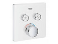 Внешняя часть термостатического смесителя на 2 выхода GROHE Grohtherm SmartControl, белая луна (29156LS0)