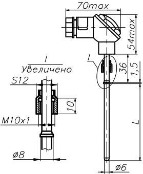 Термометры технические ТПТ-15, TMT-15