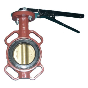 Затвор дисковый поворотный ABRA-BUV-VF DN32-600 PN16 (DN32-300 PN16/10) GG25 / C958 / NBR - шток дуплексная SS2205 межфланцевый с рукояткой или редуктором. Wafer butterfly valve. Серия 843. З