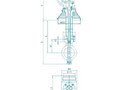 Криогенный дисковый затвор с ручным приводом – DD365W-64L-type1