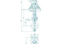 Криогенный дисковый затвор с ручным приводом – DD365W-64L-type2