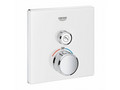 Внешняя часть термостатического смесителя на 1 выход GROHE Grohtherm SmartControl, белая луна (29153LS0)