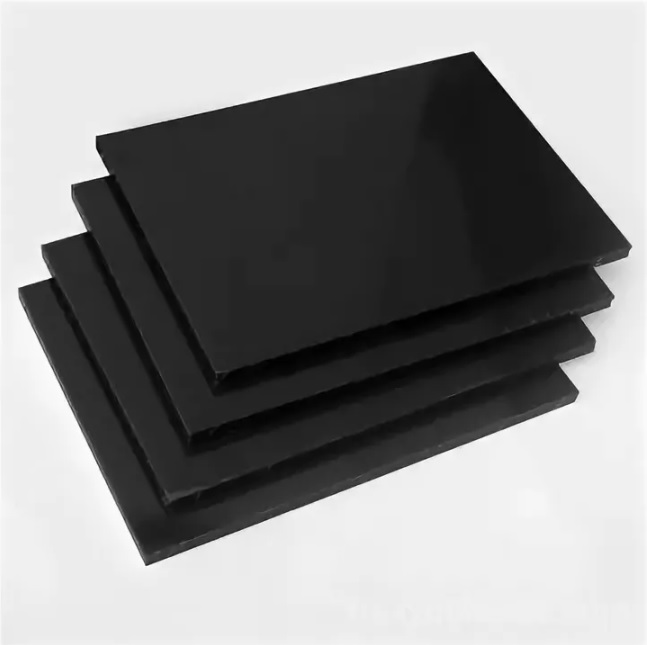 Плита экструзионная из литого полиамида 6 1000 x 1000 x 6 черный