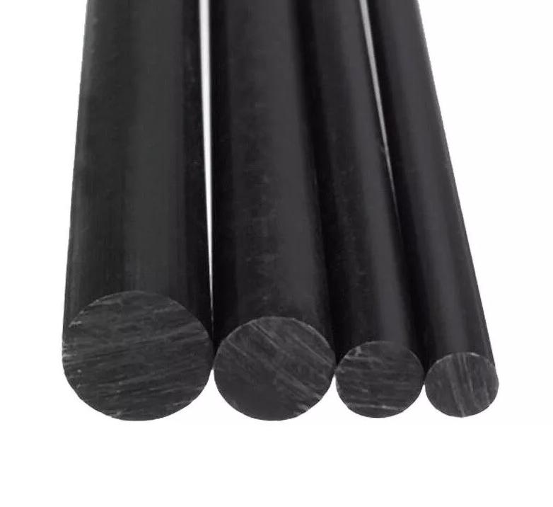 Стержень экструзионный из литого полиамида РА6 6х1000мм графитонаполненный черный