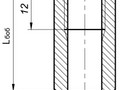 Бобышка прямая БП-М12х1,5-L