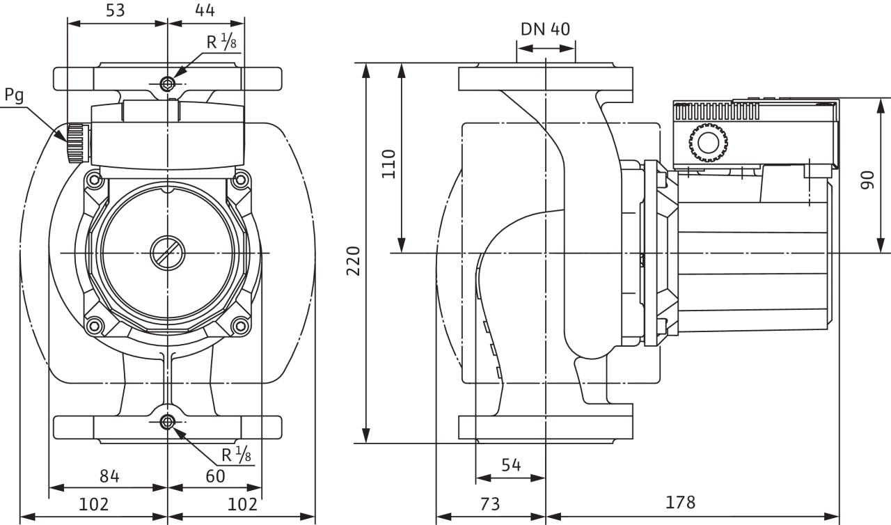 TOP-S 40/4 (3~400/230 V, PN 6/10)