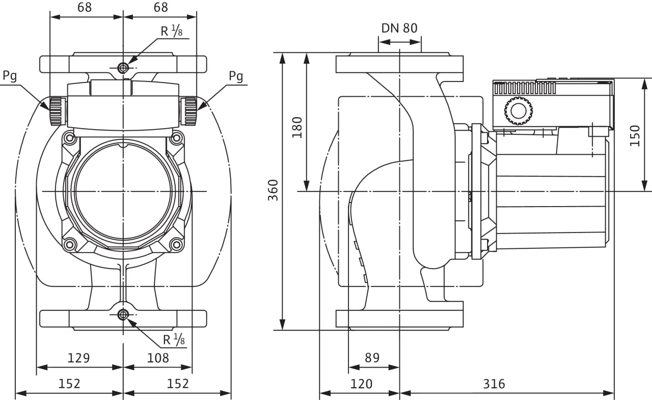 TOP-S 80/15 (3~400/230 V, PN 6)