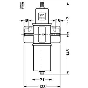 Водяной клапан-регулятор давления, WVFX 40 003F1240