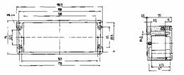 Корпус/распределительная коробка из полиэстера 190 x 75 x 55 мм