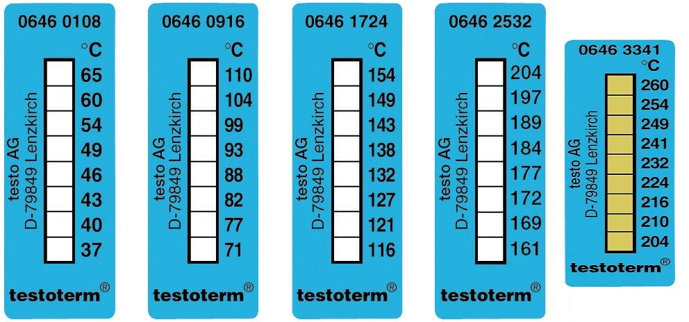 Самоклеющиеся термополоски Testo (0646 1724)