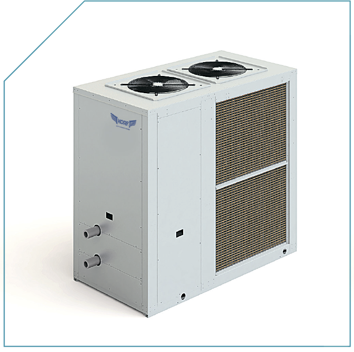Модульные чиллеры HBA с воздушным охлаждением конденсатора и их комплекты холодопроизводительностью от 45 до 1128 кВт KORF