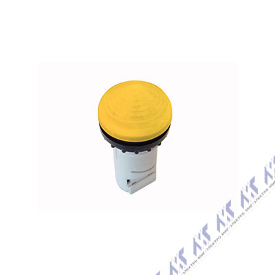 Сигнальная лампа, коническая без светодиодного элемента, патрон BA 9s, для ламп до 2.4 Вт, цвет желтый M22-LCH-Y