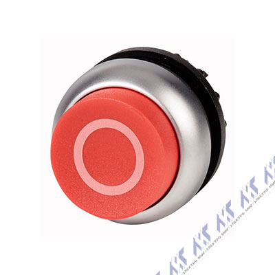 Головка кнопки выступающая с фиксацией, цвет красный M22-DRH-R-X0