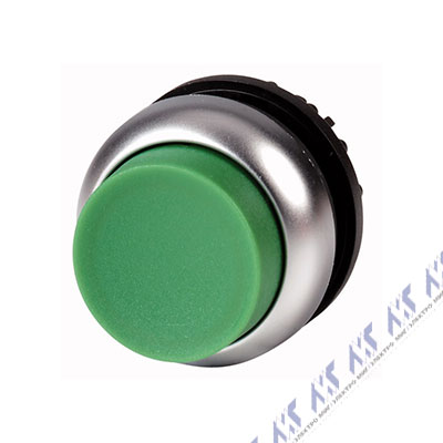 Головка кнопки выступающая с фиксацией, цвет зеленый M22-DRH-G