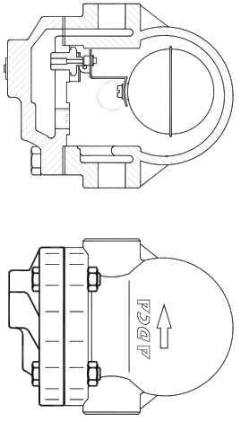 Воздухоотводчик автоматический для жидкостей ADCA AE17/G