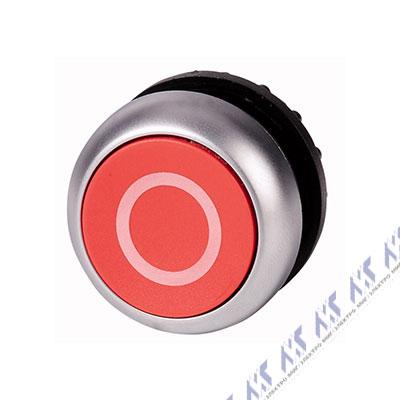 Головка кнопки без фиксации, цвет красный с обозначение O Eaton M22-D-R-X0