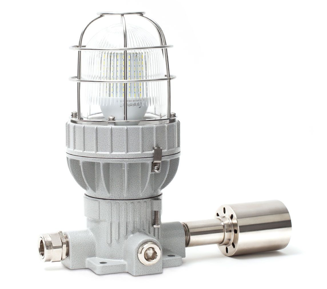 Взрывозащищенное светозвуковое устройство ПГСК01 (EV-4050-HOOTER-122) (взрывозащищенная комбинированная сирена+маяк)
