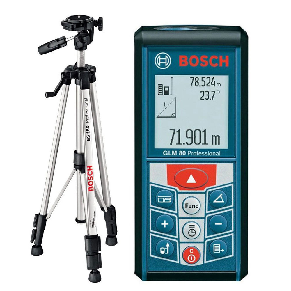 Лазерный дальномер Bosch GLM80 + BT150 (0.615.994.0A1)