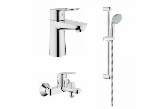 Готовый комплект для ванной комнаты GROHE StartLoop: набор смесителей и душевой гарнитур Vitalio Start (125119)