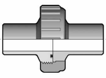 Разборная муфта с удлинённой втулкой PP-H 100 PN10 для стыковой сварки (BBM/L)