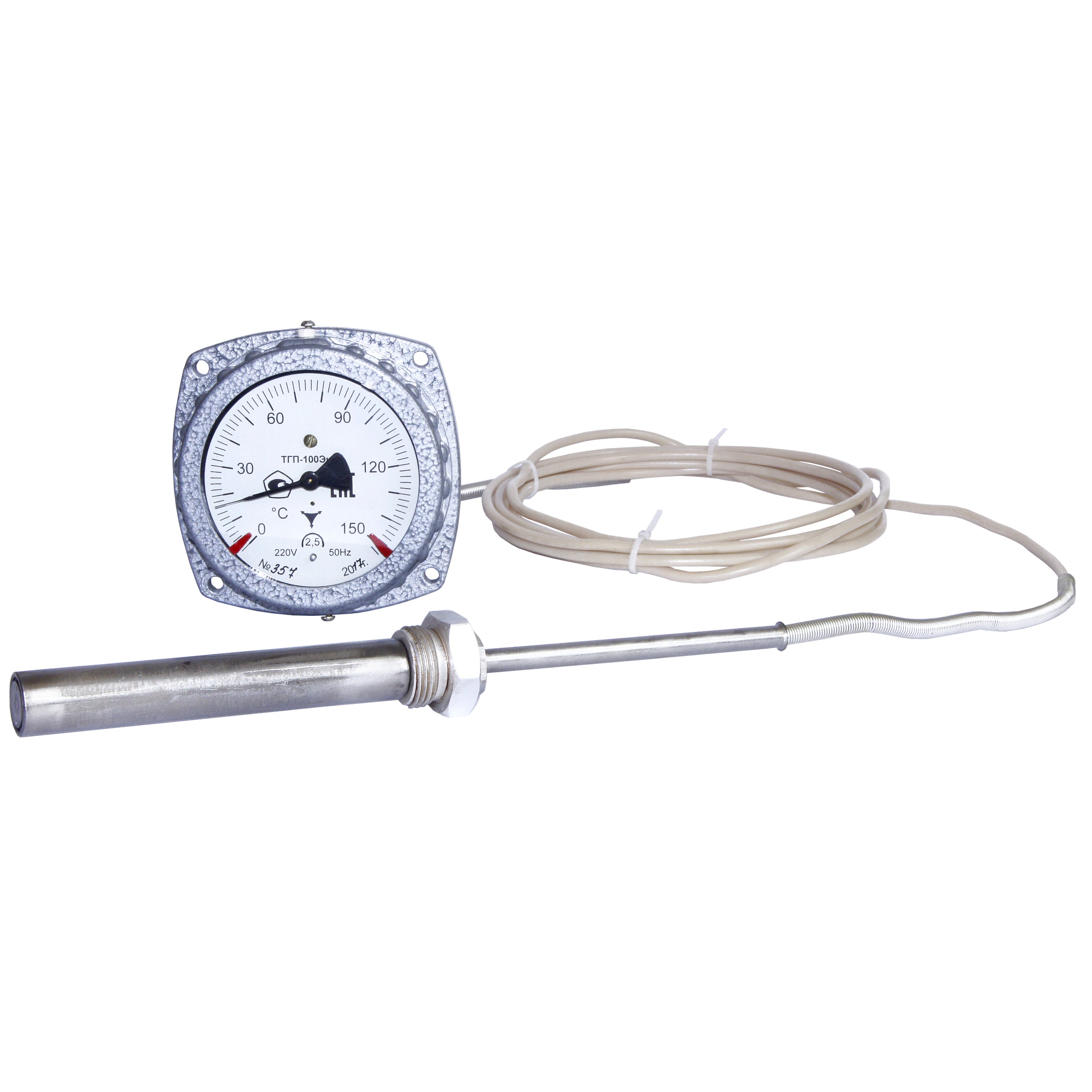 Термометр газовый, показывающий, электроконтактный ТГП-100Эк-М