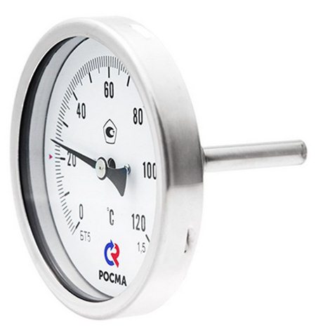 Термометры коррозионностойкие (осевое присоединение) тип БТ, серия 220