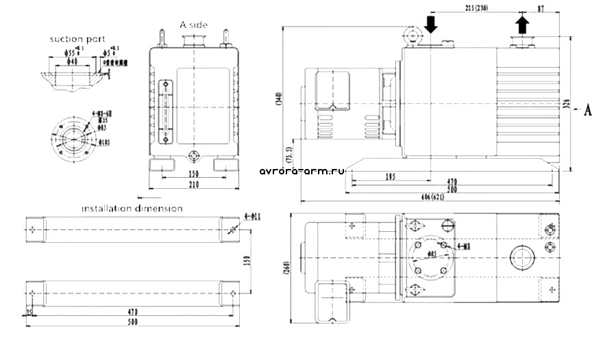 Пластинчато-роторный насос PRB-30