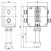 Стандартные взрывозащищенные коробки ГТГ-ВК2 (SA-A2CORD) для монтажа систем обогрева