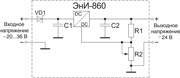 Функциональная схема ЭнИ-860